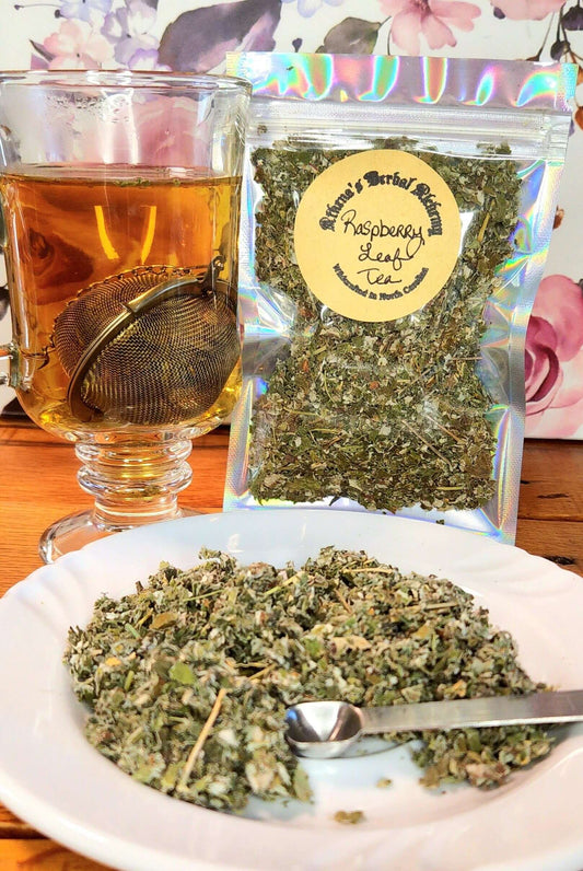 Organic Raspberry Leaf Tea- 1 oz- Herbal- Hormone Balance - Athena's Herbal Alchemy