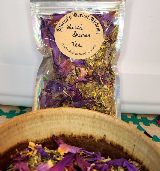 Lucid Dream~Lucid Shaman Tea~ with Tea bags~Egyptian Blue Lotus~Nymphaea Caerulea, Mugwort, Dream herb, Passionflower - Athena's Herbal Alchemy