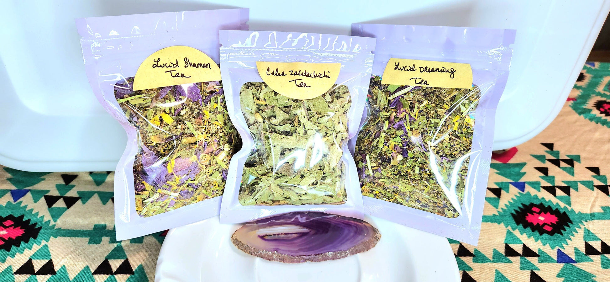 Lucid Dream Tea Sampler~20 grams~Tea bags included, Egyptian Blue Lotus~Dream Herb, Mugwort, Passionflower, Tea Bags Included - Athena's Herbal Alchemy