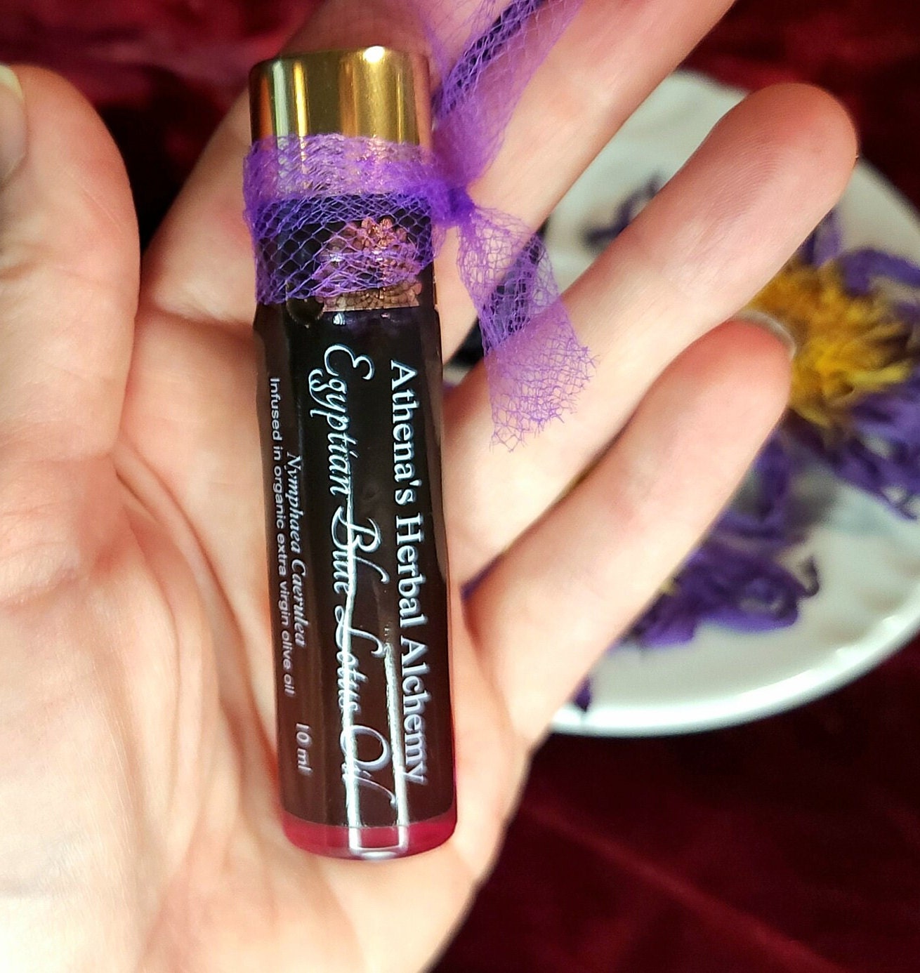 Egyption Blue Lotus Ritual, Lucid Dream,  Anointing  Oil~Jojoba and Extra Virgin Olive Oil