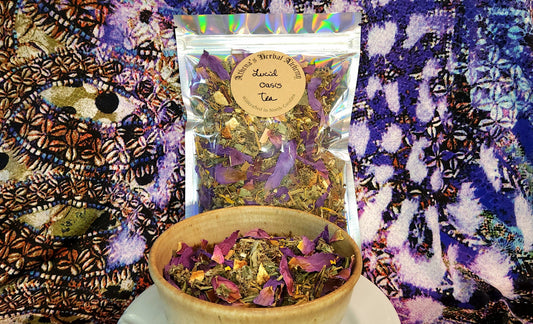 Lucid Dream Tea - Oasis Blend~ Organic, Astral Travel, Mexican Terragon, Calea Z, Blue Lotus, Mugwort, Marshmallow, Lemon balm & More